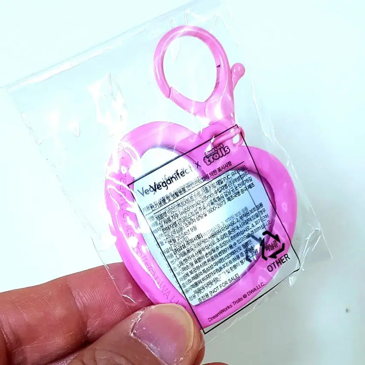 [BUNJANG] Disney Trolls Hand Mirror Keychain New / 디즈니 트롤 손거울 키체인 키링 새제품