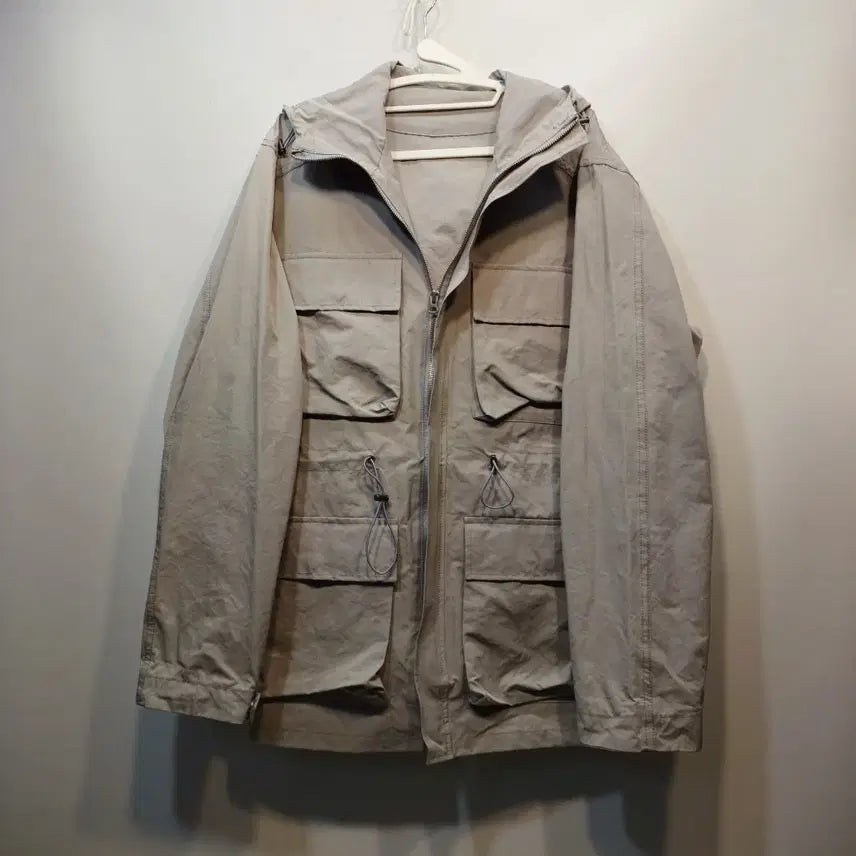 [BUNJANG] Unbranded Hooded Pocket Field Jacket / 후드 포켓 야상 점퍼105~110사이즈봄가을  63245