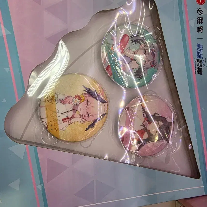 [BUNJANG] Blue Archive Character Badge Set / 블루 아카이브 캐릭터 뱃지 3종 세트