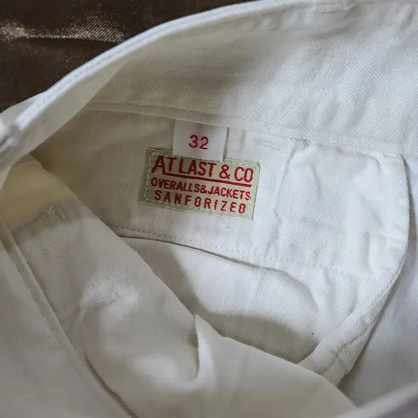 [BUNJANG] At Last &amp; Co Time Worn Clothing Time Worn Trousers Pants 32 White / 앳라스트앤코 엣라코 타임원클로딩 타임원 트라우저 바지 32 화이트