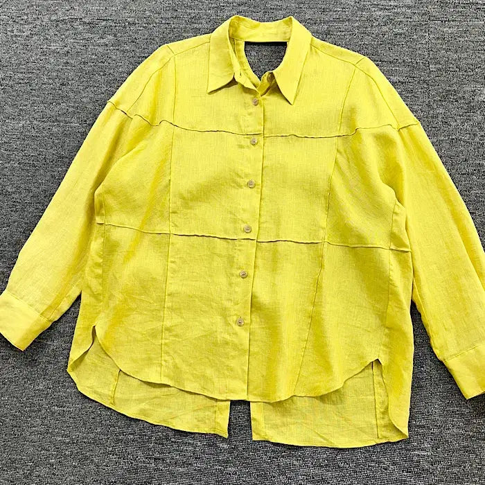 [BUNJANG] Kimseoryong Linen 100% Shirt (Size 66) / 김서룡 린넨 100% 셔츠 66사이즈