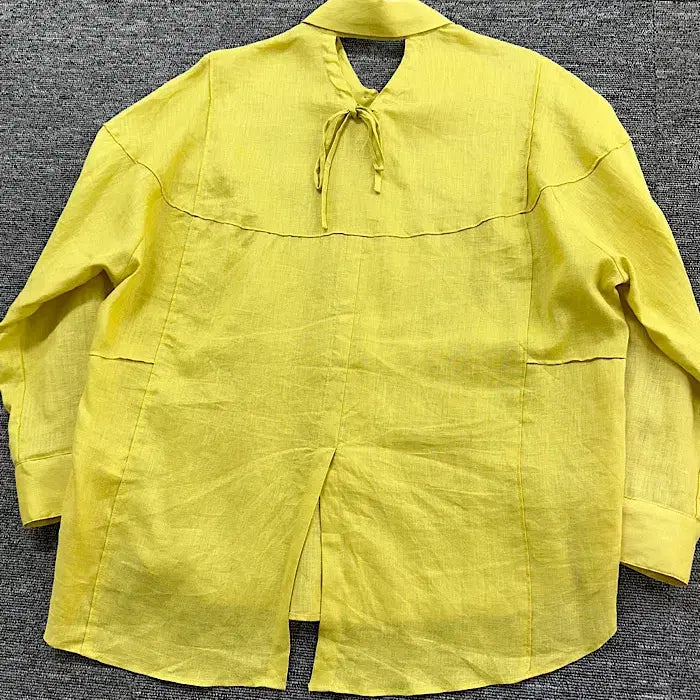 [BUNJANG] Kimseoryong Linen 100% Shirt (Size 66) / 김서룡 린넨 100% 셔츠 66사이즈