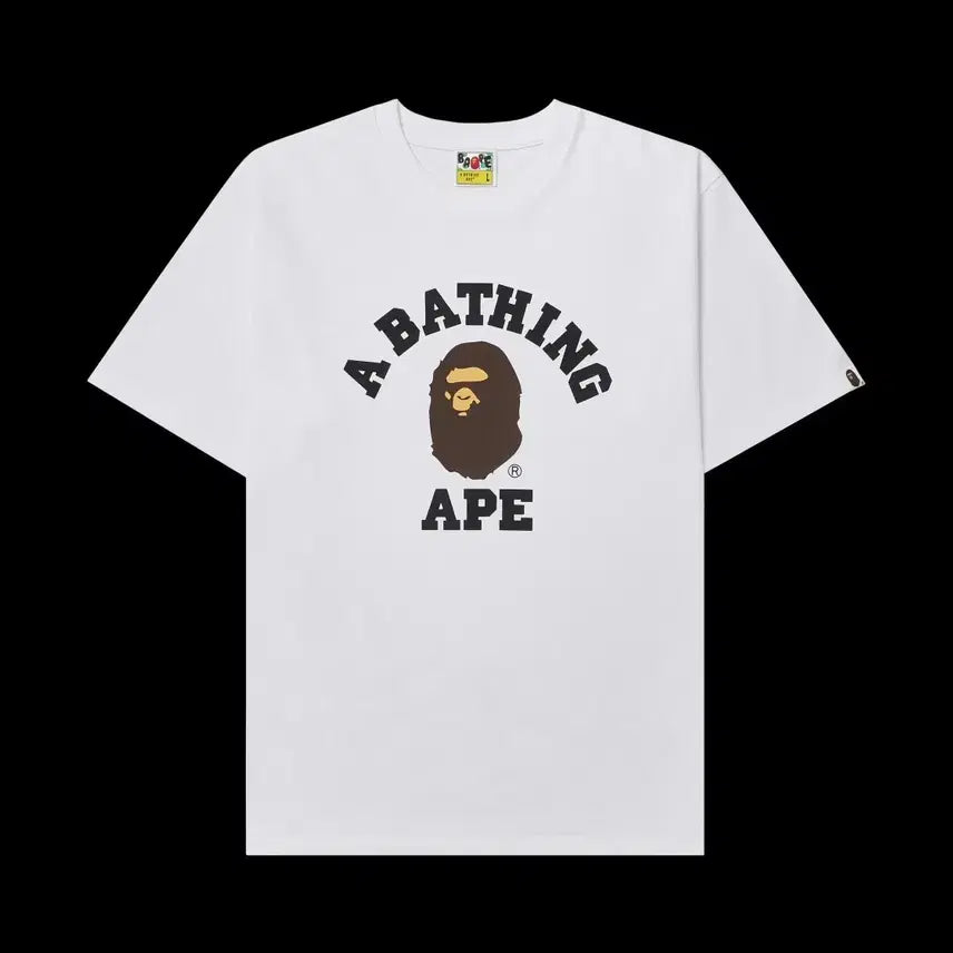 [BUNJANG] BAPE White Short Sleeve T-shirt / 베이프 흰색 반팔 티셔츠