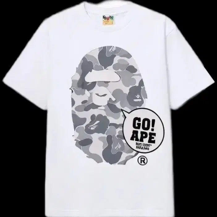 [BUNJANG] BAPE White Camo Short Sleeve T-shirt / 베이프 화이트 카모 반팔 티셔츠