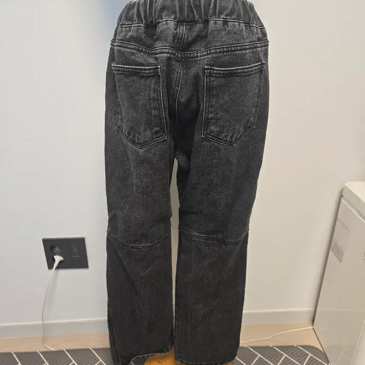 [BUNJANG] Black Washed Denim Cutout Pants / (L)블랙 워싱 데님 컷아웃  바지