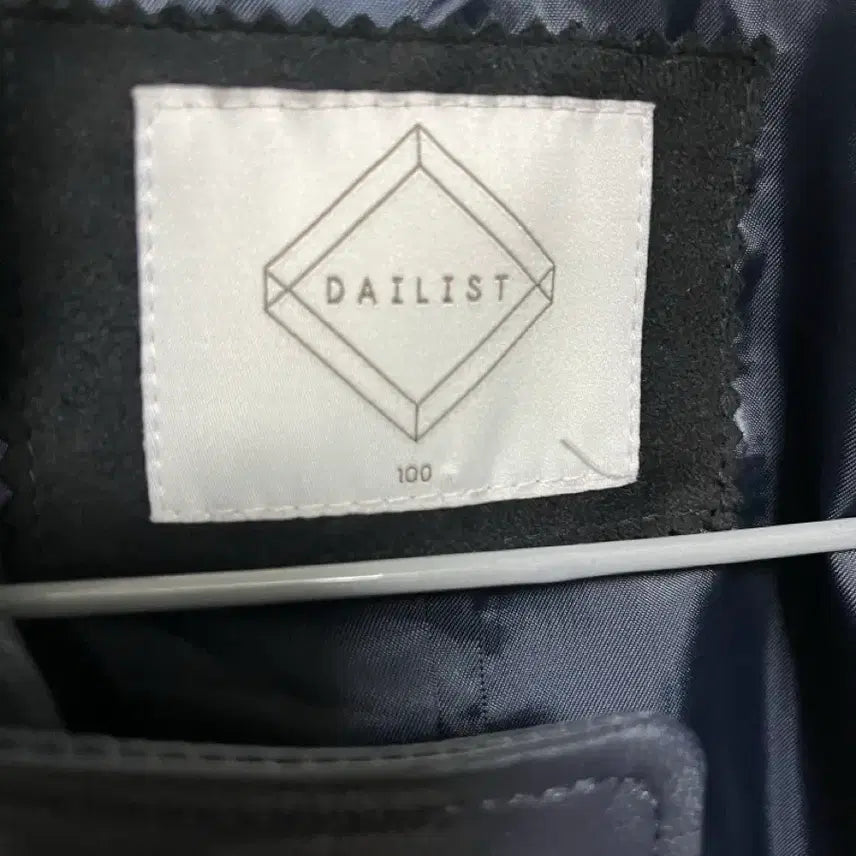 [BUNJANG] Dailyist Navy Lambskin Leather Rider Jacket / 데일리스트 네이비 양가죽 라이더 자켓