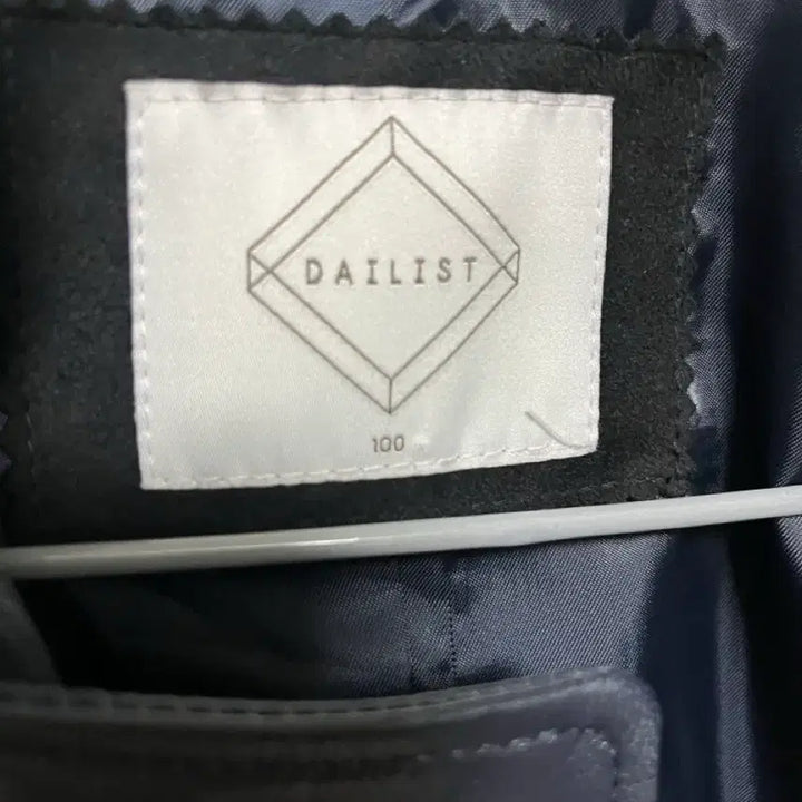 [BUNJANG] Dailyist Navy Lambskin Leather Rider Jacket / 데일리스트 네이비 양가죽 라이더 자켓