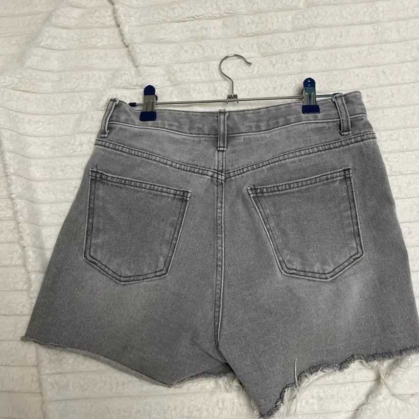 [BUNJANG] Denim Cut-off Shorts / 데님 반바지 회색 컷오프 숏팬츠