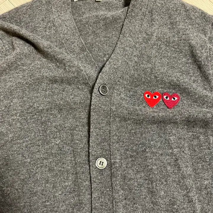 [BUNJANG] Comme des Garçons PLAY Double Heart Cardigan Men&
