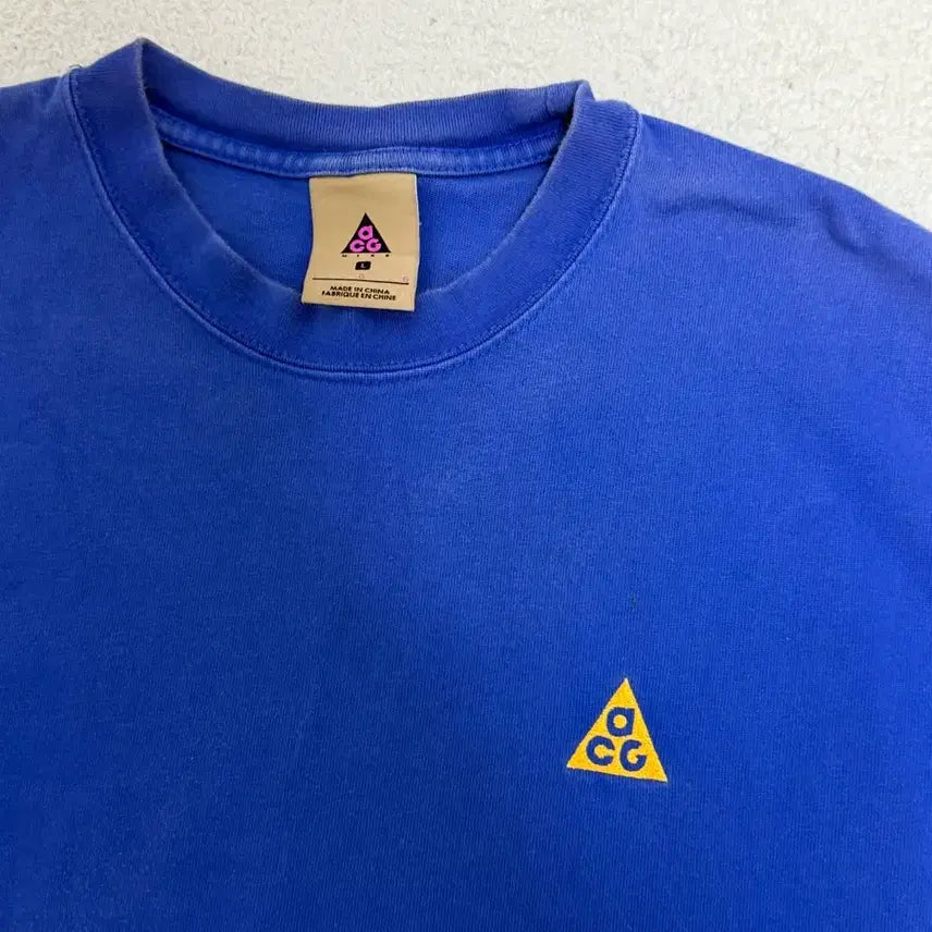 [BUNJANG] Nike ACG Blue Short Sleeve T-shirt L / 나이키 ACG 블루 반팔 티셔츠 L