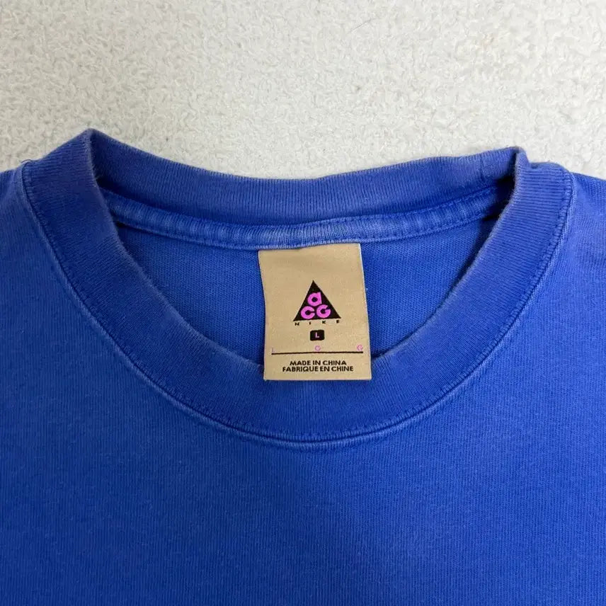 [BUNJANG] Nike ACG Blue Short Sleeve T-shirt L / 나이키 ACG 블루 반팔 티셔츠 L
