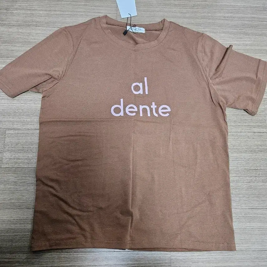 [BUNJANG] Al Dente Printed Short Sleeve T-shirt (Brown) / 2세트)al dente 프린팅 반팔 티셔츠 브라운외