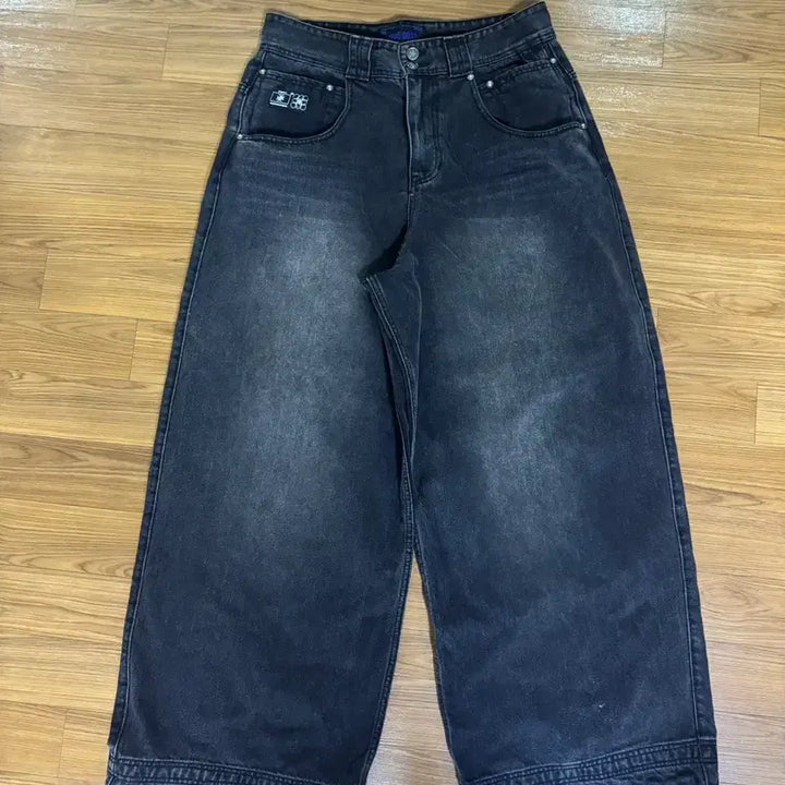 [BUNJANG] OPUS 0012 Melted Wide Denim Black / [L] OPUS 0012 MELTED WIDE DENIM BLACK