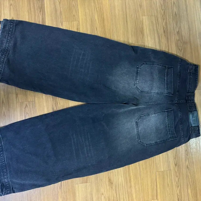 [BUNJANG] OPUS 0012 Melted Wide Denim Black / [L] OPUS 0012 MELTED WIDE DENIM BLACK