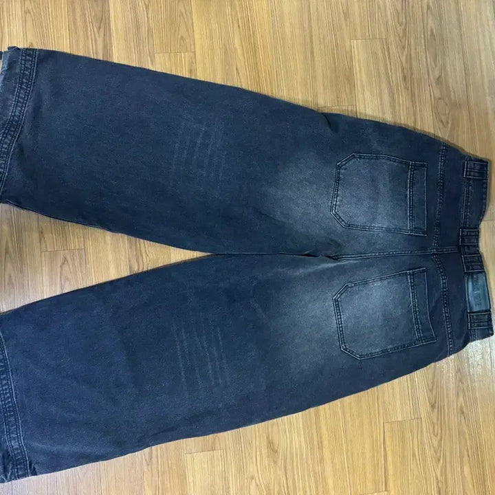 [BUNJANG] OPUS 0012 Melted Wide Denim Black / [L] OPUS 0012 MELTED WIDE DENIM BLACK