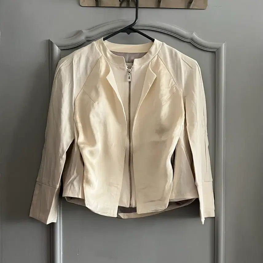 [BUNJANG] Kuho Layered Crop Jacket / 구호 레이어드 크롭 자켓 집업 88-98-165 사이즈