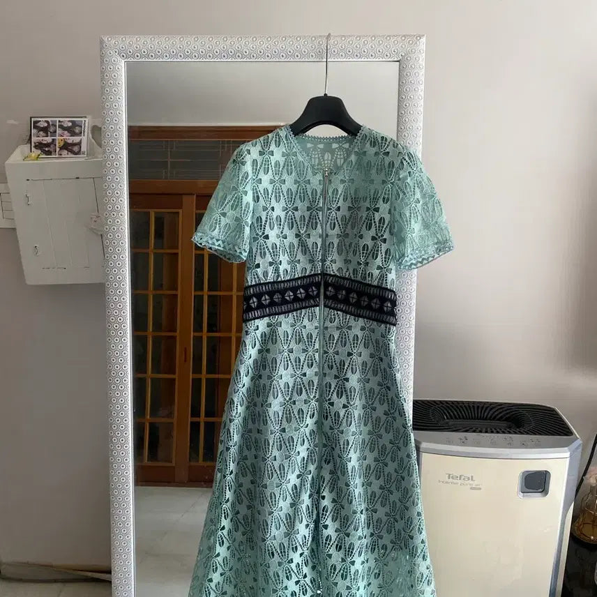 [BUNJANG] Sisley Lace Long Dress / 44 시슬리 봄 여신 레이스 롱 원피스.마쥬.산드로.레니본.랑방.오즈세컨