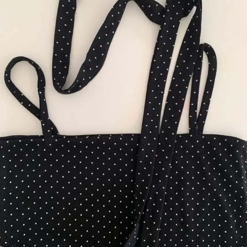 [BUNJANG] Layered Dot Vest Top / 도트 레이어드 나시 뷔스티에