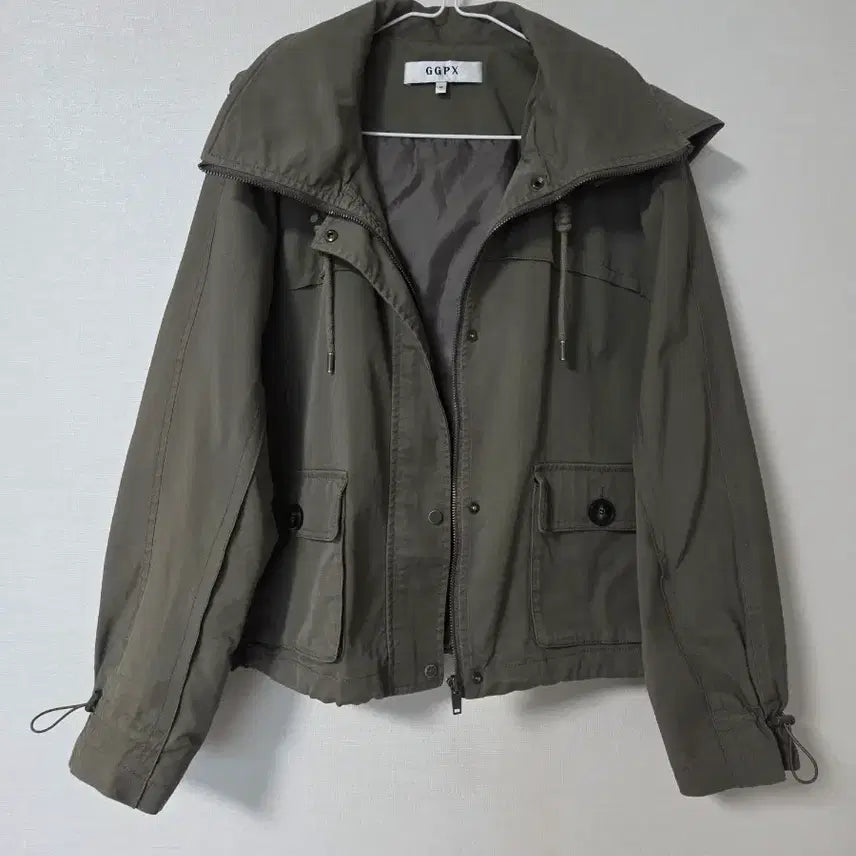 [BUNJANG] GGPX Hooded Crop Spring Jumper / GGPX 후드 봄 숏점퍼 66.77