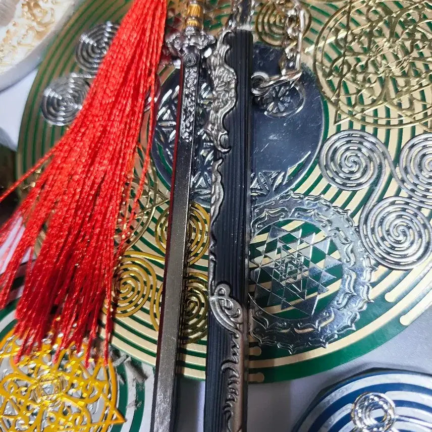 [BUNJANG] 11.5cm Sword Set with Ring for Collection / 11.5cm 검 검짝 세트 고리 수집/장식