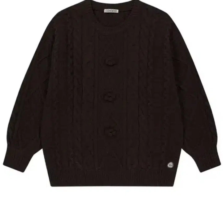 [BUNJANG] Koiseio Pompom Knit Brown / 코이세이오 폼폼 니트 브라운