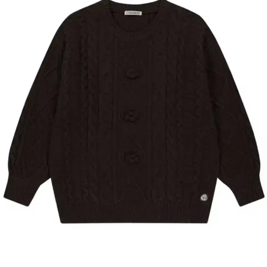 [BUNJANG] Koiseio Pompom Knit Brown / 코이세이오 폼폼 니트 브라운