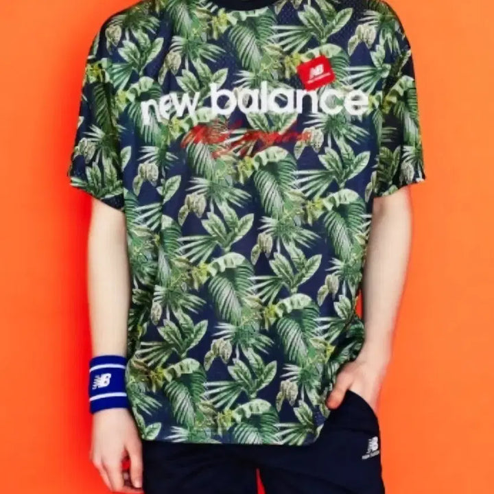 [BUNJANG] New Balance Tropical Mesh Unisex T-Shirt / 뉴발란스 트로피컬 반팔 티셔츠 매쉬(공용)