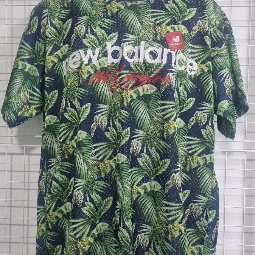 [BUNJANG] New Balance Tropical Mesh Unisex T-Shirt / 뉴발란스 트로피컬 반팔 티셔츠 매쉬(공용)