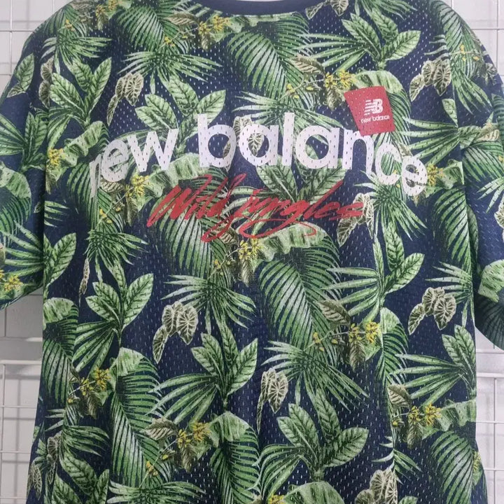[BUNJANG] New Balance Tropical Mesh Unisex T-Shirt / 뉴발란스 트로피컬 반팔 티셔츠 매쉬(공용)