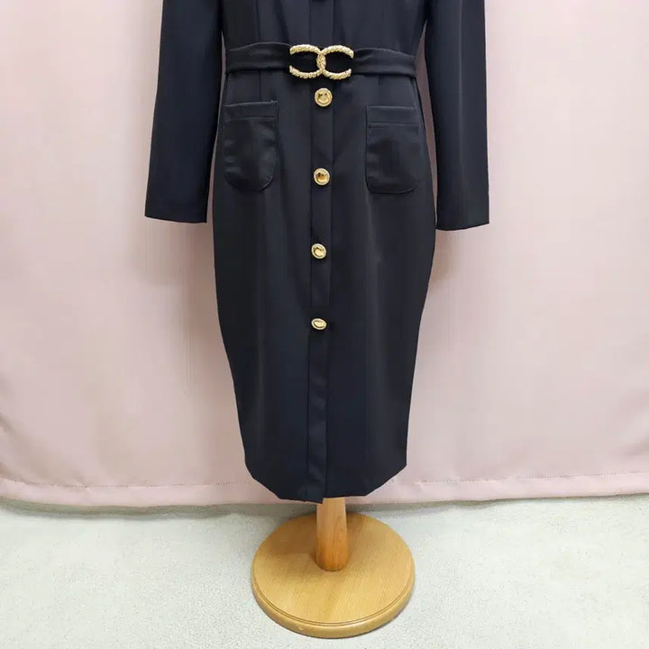 [BUNJANG] PEARL Gold Point Black Dress / PEARL 금장포인트 원피스