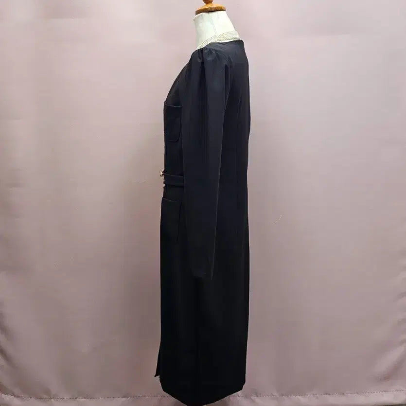 [BUNJANG] PEARL Gold Point Black Dress / PEARL 금장포인트 원피스