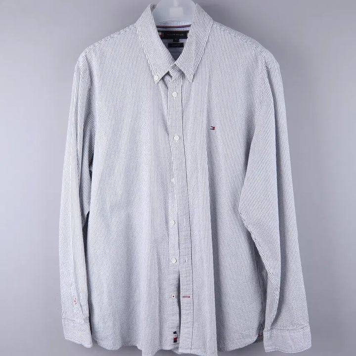[BUNJANG] Tommy Hilfiger Regular Fit Striped Shirt (XL) / 타미힐피거 레귤러 핏 스트라이프 셔츠 (XL)
