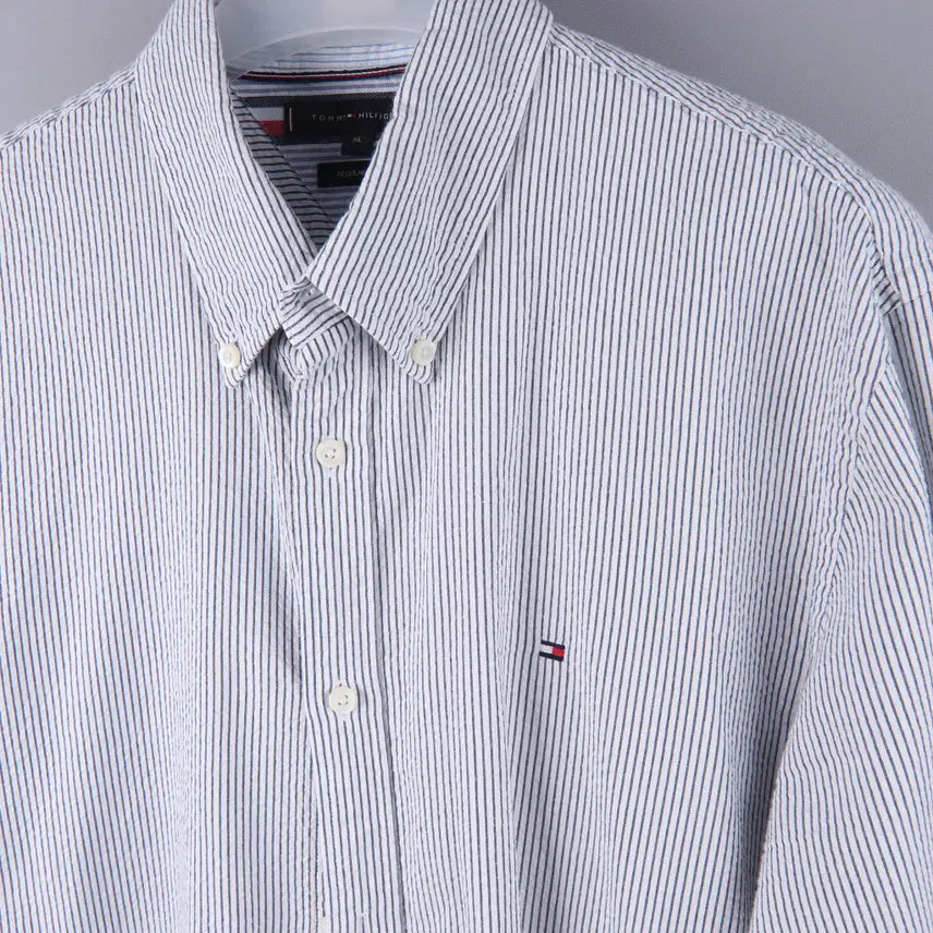 [BUNJANG] Tommy Hilfiger Regular Fit Striped Shirt (XL) / 타미힐피거 레귤러 핏 스트라이프 셔츠 (XL)