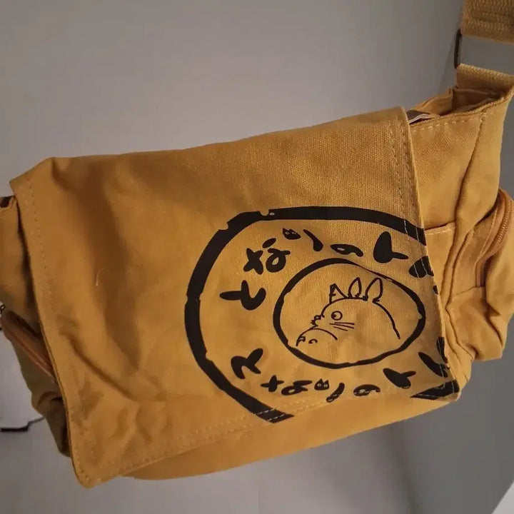 [BUNJANG] Totoro Yellow Messenger Bag / 토토로 더플백 메신저백 이웃집토토로굿즈 가방 크로스백