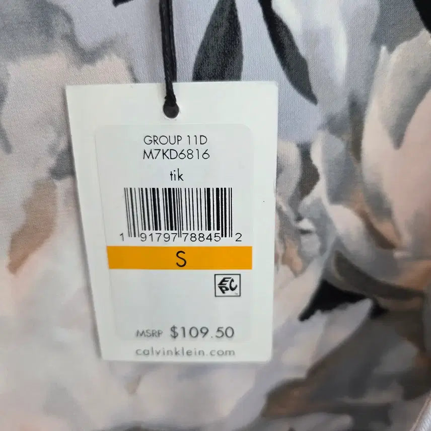 [BUNJANG] Calvin Klein Floral Wrap Dress (S) / 캘빈클라인 플로럴 랩 원피스 S사이즈 (미사용)