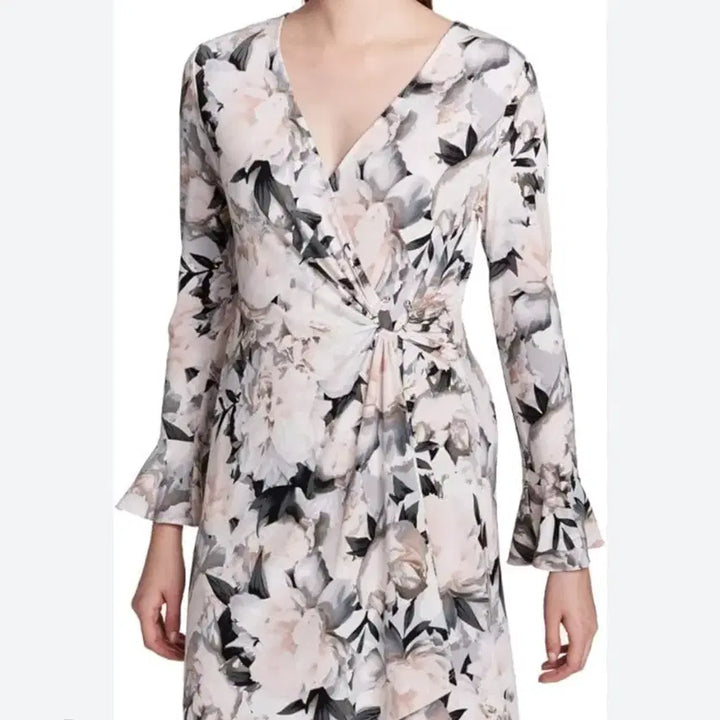 [BUNJANG] Calvin Klein Floral Wrap Dress (S) / 캘빈클라인 플로럴 랩 원피스 S사이즈 (미사용)