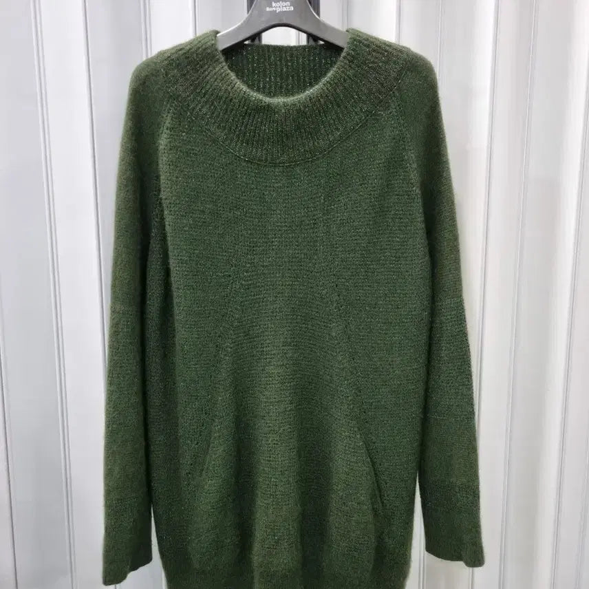 [BUNJANG] System Khaki Loose Fit Knit Sweater / 시스템 카키색 루즈핏 니트 스웨터