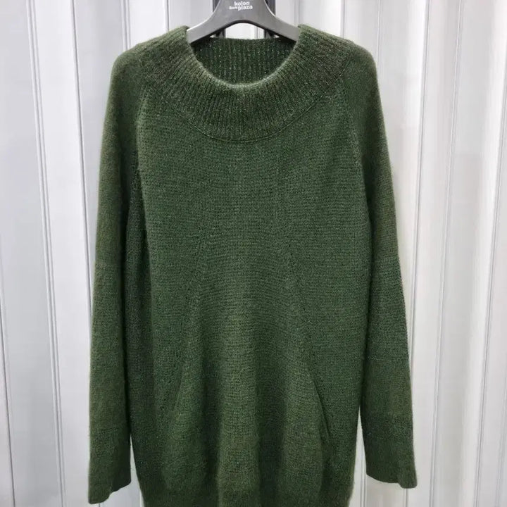 [BUNJANG] System Khaki Loose Fit Knit Sweater / 시스템 카키색 루즈핏 니트 스웨터