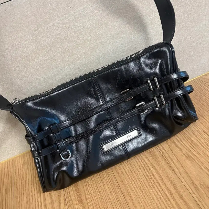 [BUNJANG] Matinkim Double Belted Mini Bag Black / 마땡킴 더블벨티드 스트랩 미니백 블랙