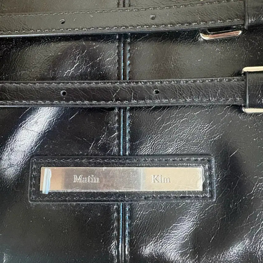 [BUNJANG] Matinkim Double Belted Mini Bag Black / 마땡킴 더블벨티드 스트랩 미니백 블랙