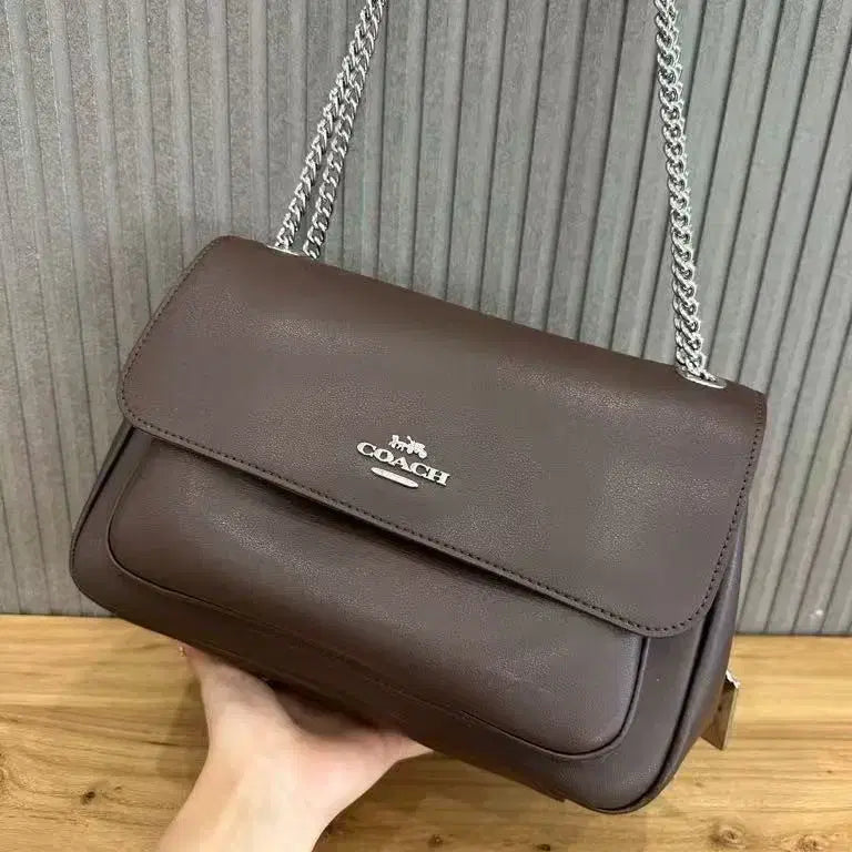 [BUNJANG] Coach Flap Chain Shoulder Crossbody Bag / 코치 신상 플랩 체인 숄더 겸 크로스백