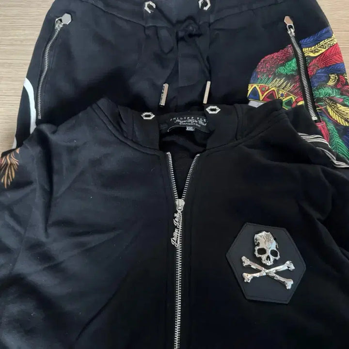 [BUNJANG] Philipp Plein Cubic Hooded Zip-up Set (XXL) / 필립플레인 큐빅 후드집업/바지 XXL