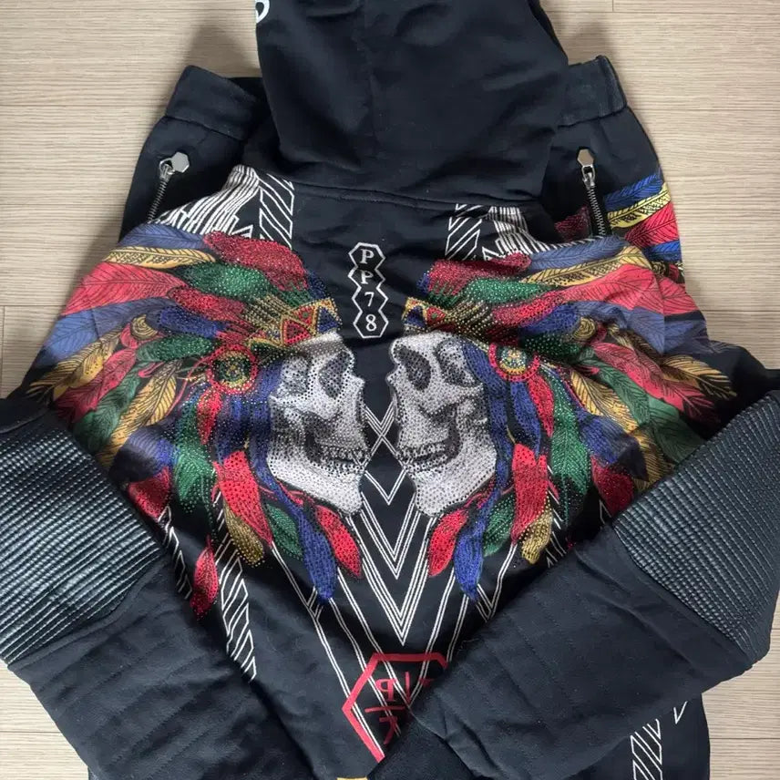 [BUNJANG] Philipp Plein Cubic Hooded Zip-up Set (XXL) / 필립플레인 큐빅 후드집업/바지 XXL