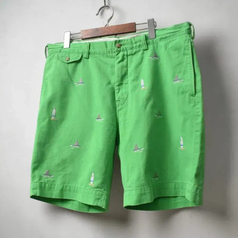 [BUNJANG] Polo Ralph Lauren Embroidered Shorts / 폴로 랄프로렌 자수 쇼츠 반바지 36 M0105