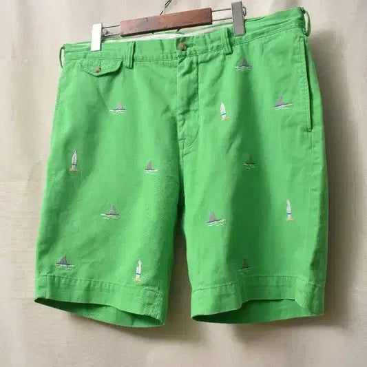 [BUNJANG] Polo Ralph Lauren Embroidered Shorts / 폴로 랄프로렌 자수 쇼츠 반바지 36 M0105
