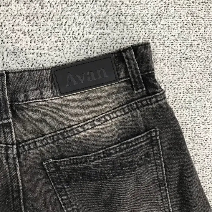 [BUNJANG] Urban Dress Multi-Pocket Black Denim Cargo Pants / 어반드레스 멀티포켓 흑청 카고 팬츠