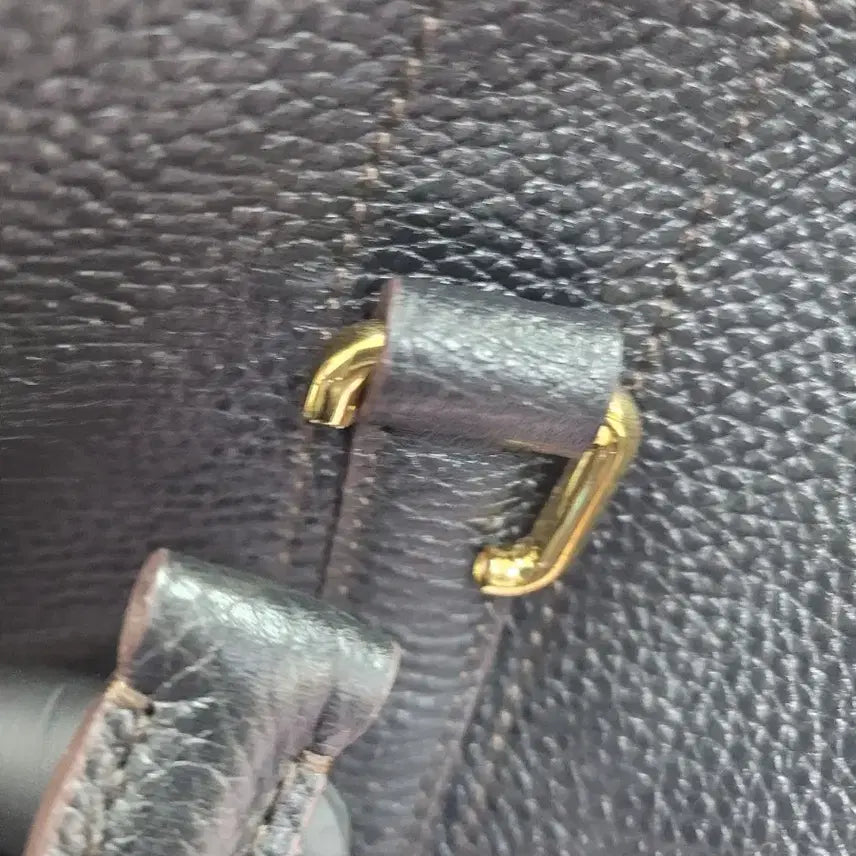 [BUNJANG] MCM Black Leather Boston Bag Tote / 고리깨징MCM 블랙 가죽 보스턴백 토트백