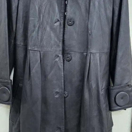 [BUNJANG] Imported Top Grade Lambskin Leather Coat / 수입 최상급 양피 가죽 코트