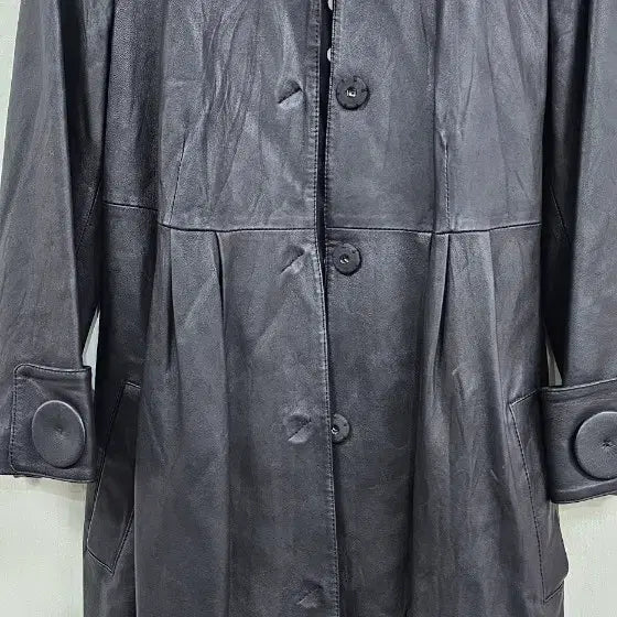 [BUNJANG] Imported Top Grade Lambskin Leather Coat / 수입 최상급 양피 가죽 코트