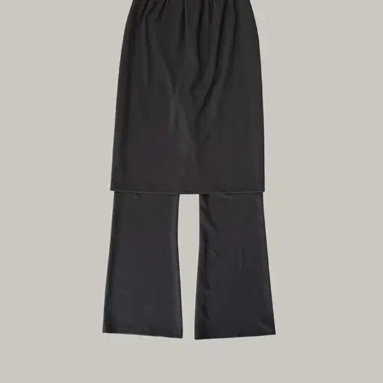 [BUNJANG] UGST Charcoal Layered Pants Skirt / UGST 차콜 레이어드 팬츠 스커트